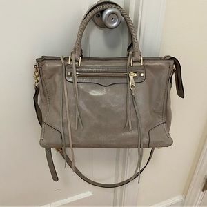 Rebecca Minkoff Leather Grey Regan Satchel